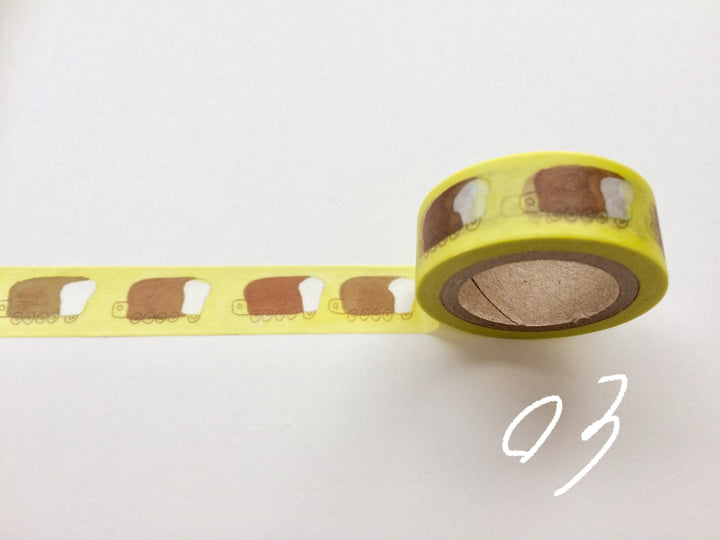 15mm Washi Tape -flower inviting spring to_pa07/beside to_pa07/truck to_pa07