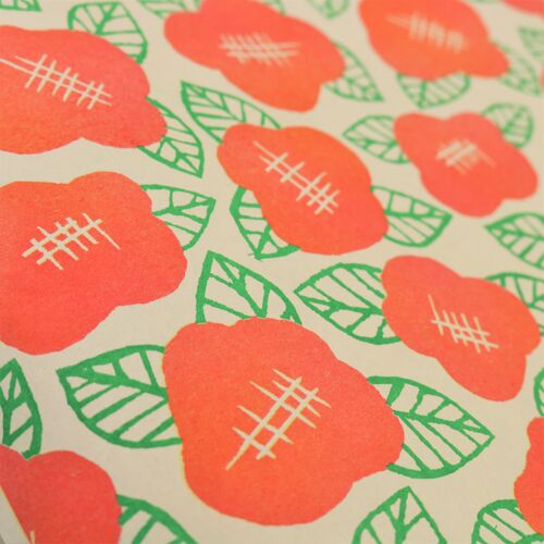 Wrapping paper -[ROCCA]Hanayo red