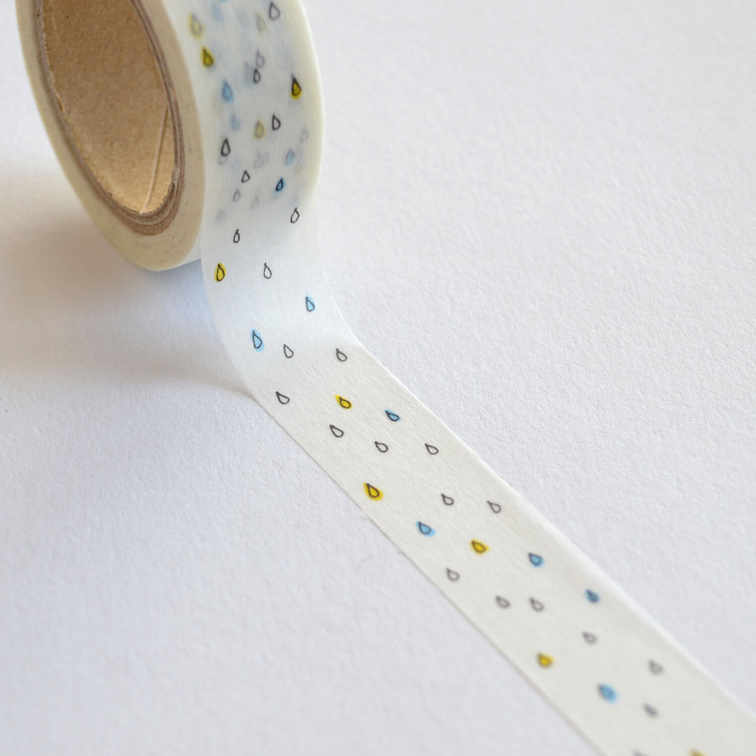 Washi Tape -Colorful Raindrops