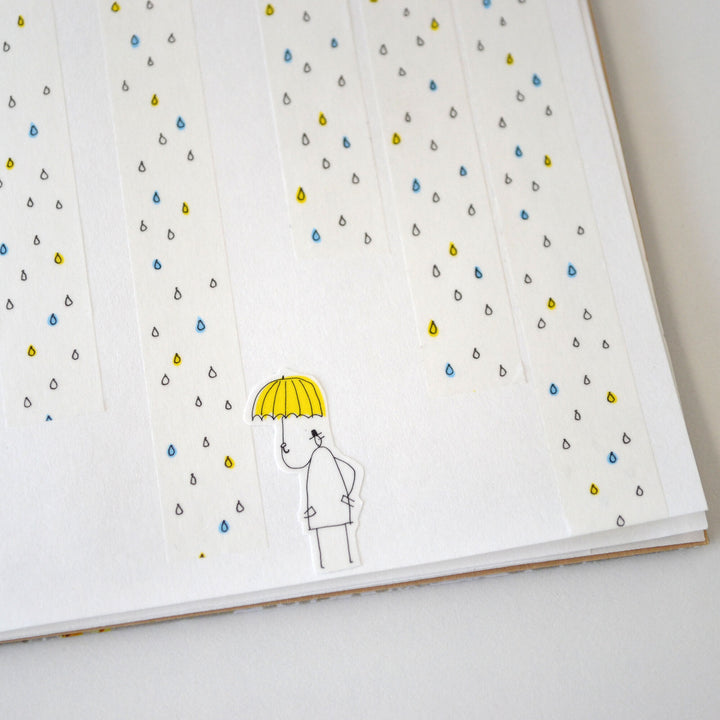Washi Tape -Colorful Raindrops