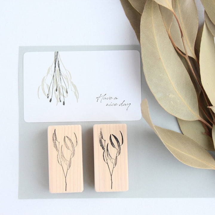 Rubber stamp -Willow eucalyptus