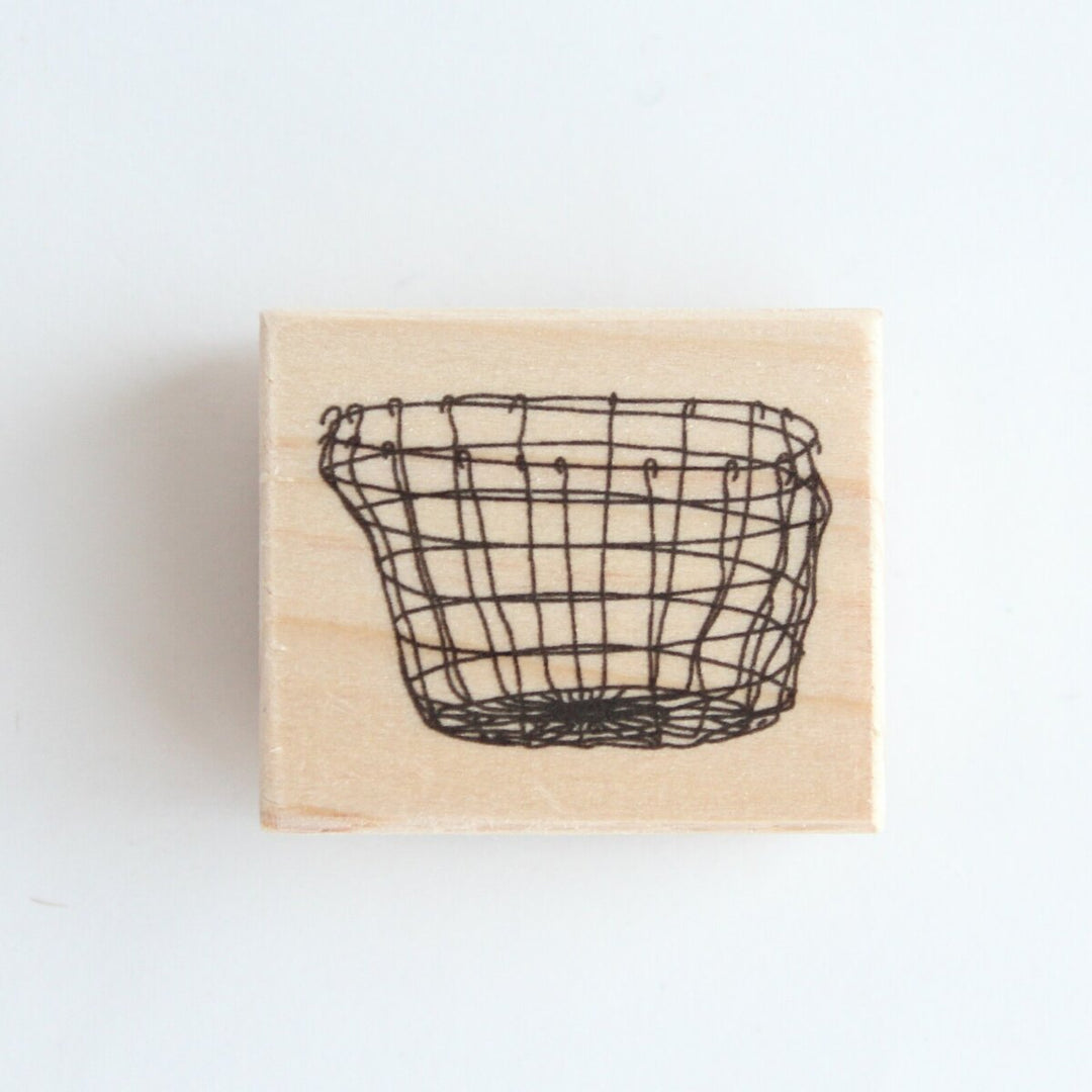 Rubber Stamp -Iron basket