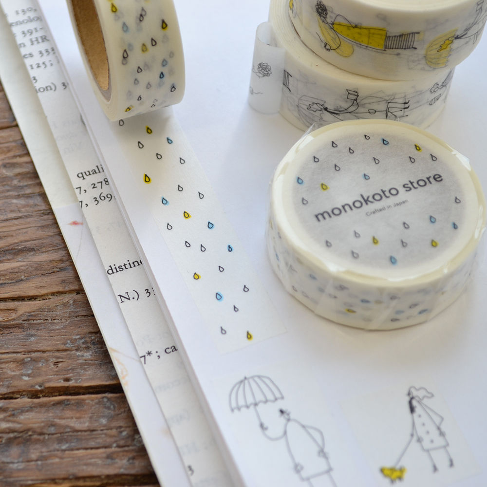Washi Tape -Colorful Raindrops