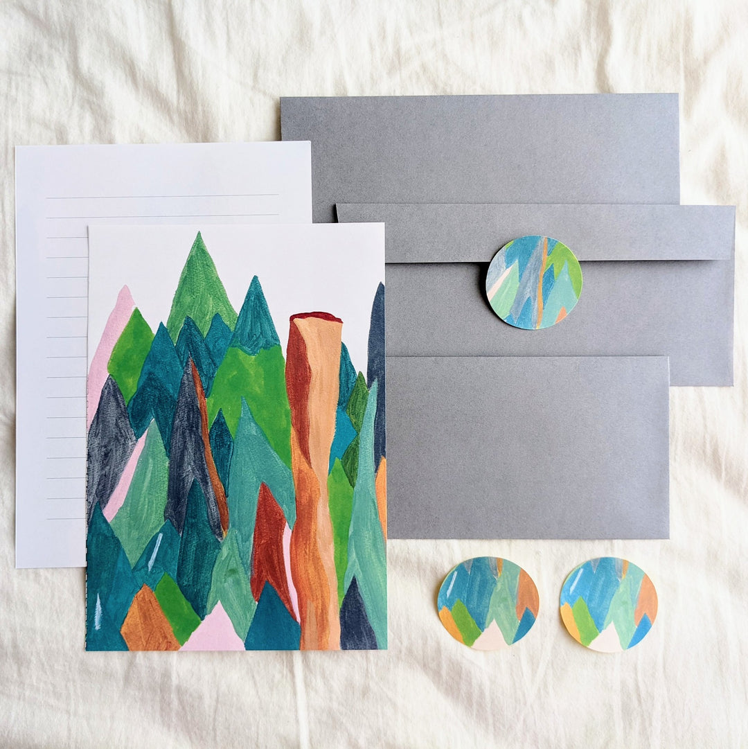 Letter Sets -Mountains seen with my daughter