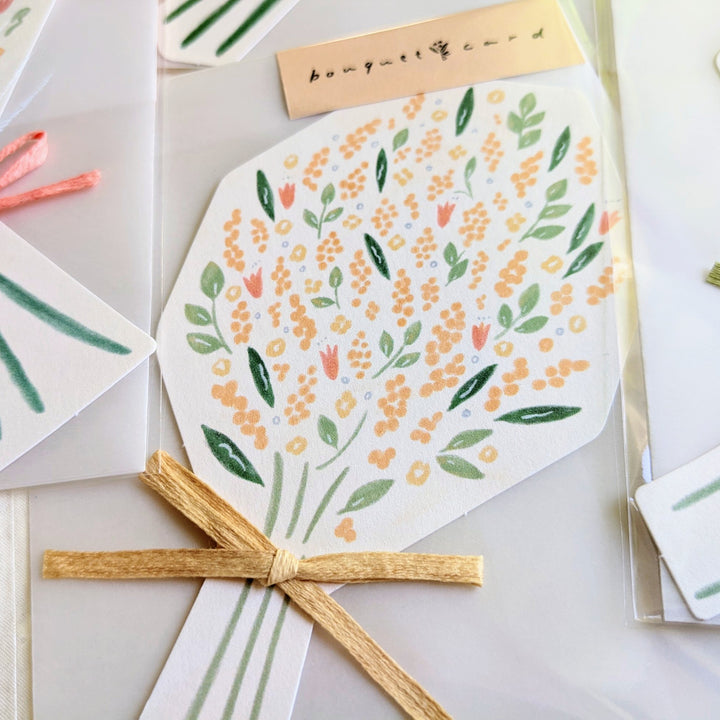 Bouquet Card -Yellow