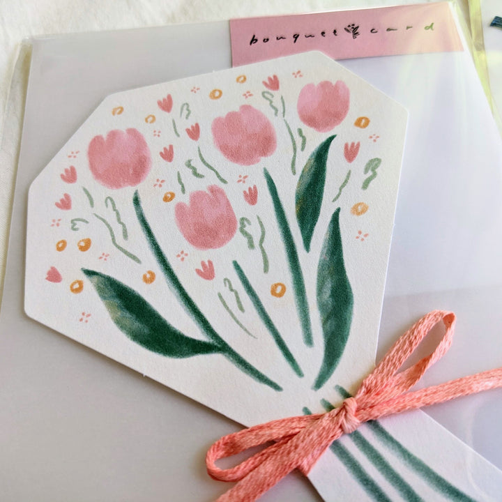 Bouquet Card -Pink