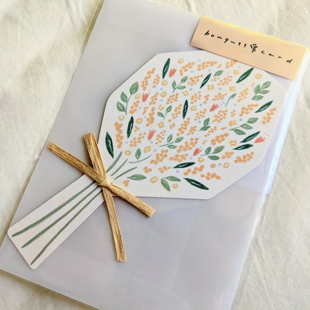 Bouquet Card -Yellow