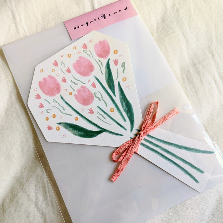 Bouquet Card -Pink