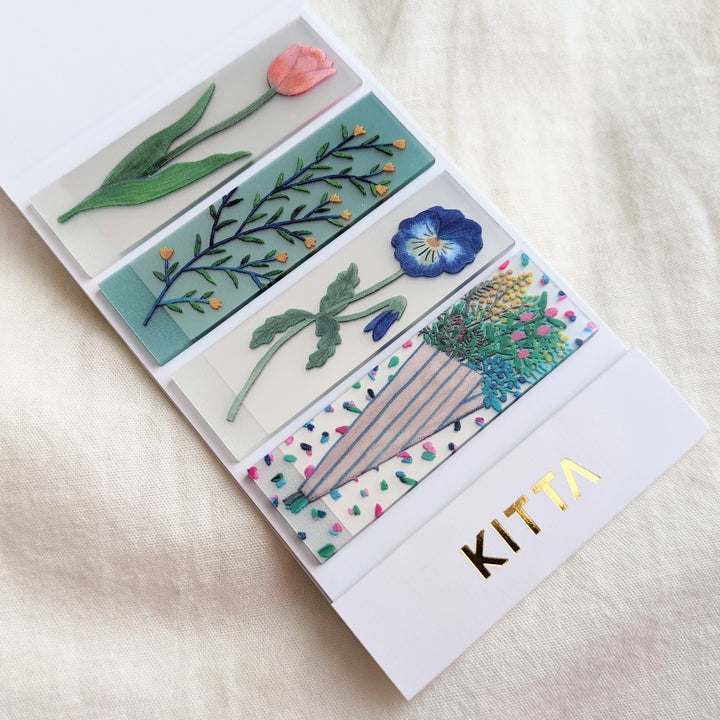 Washi Tape KITTA Cliar 15mm -Flower KITT009