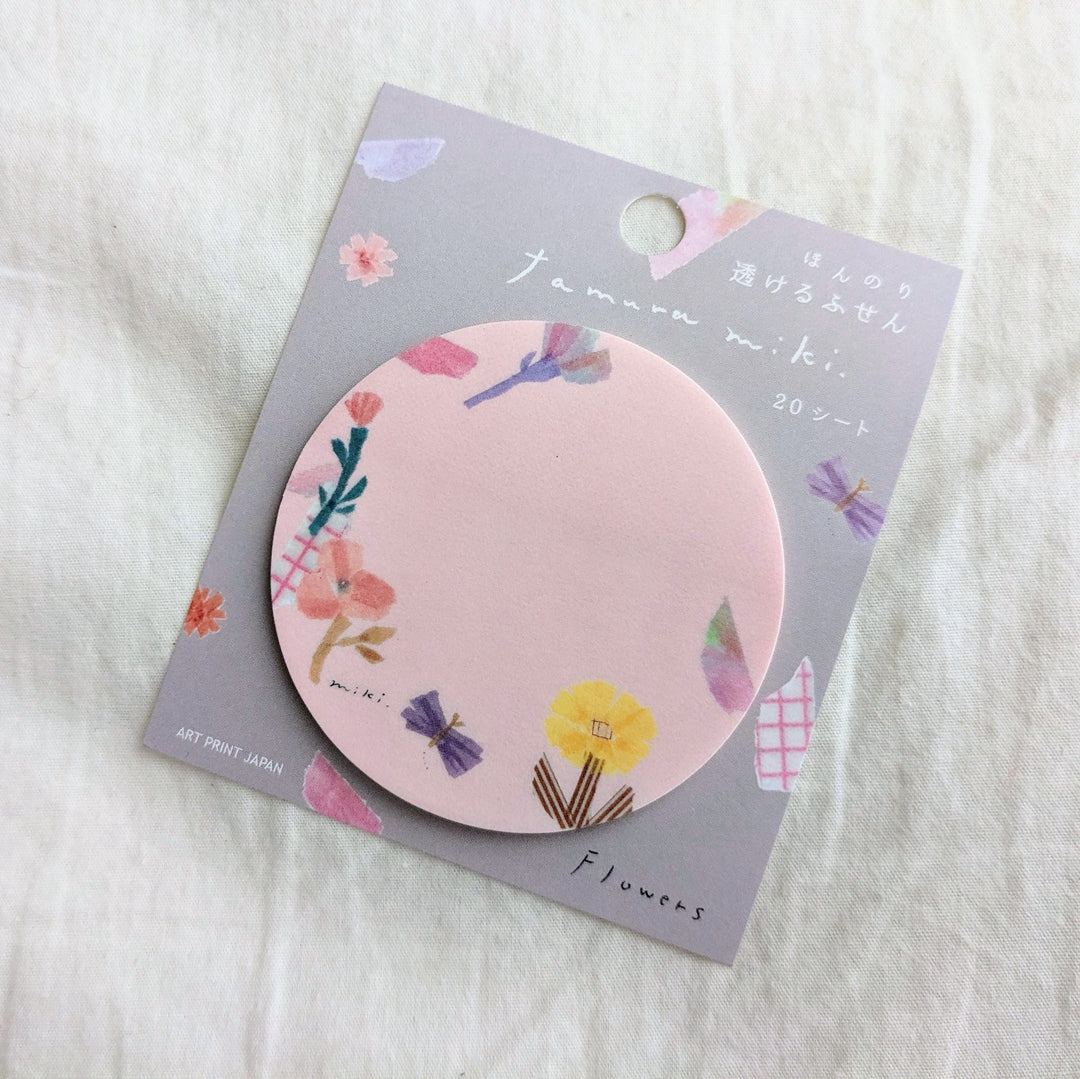 Transparent sticky note -Miki Tamura/Flowers