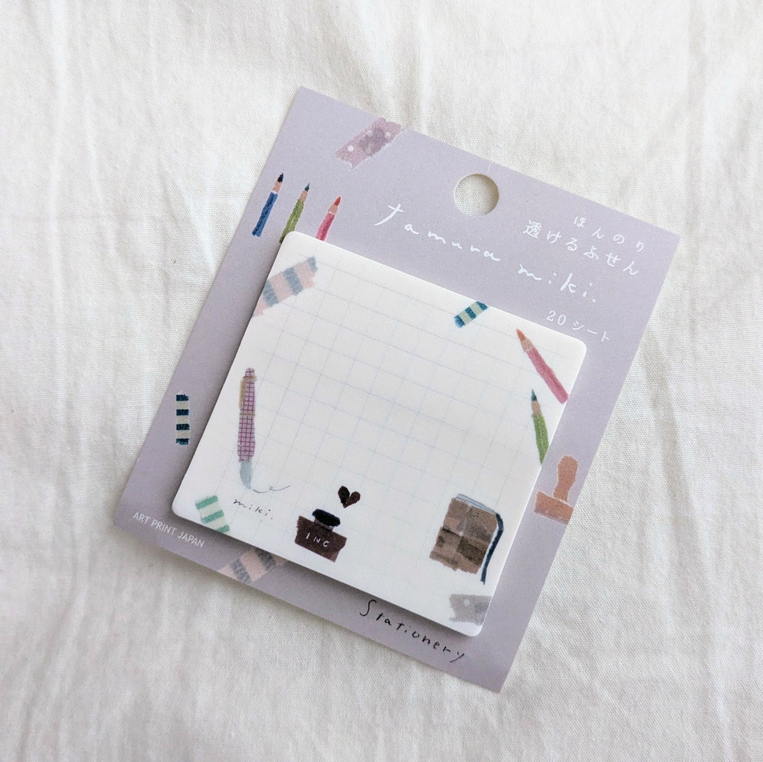 Transparent sticky note -Miki Tamura/Stationery