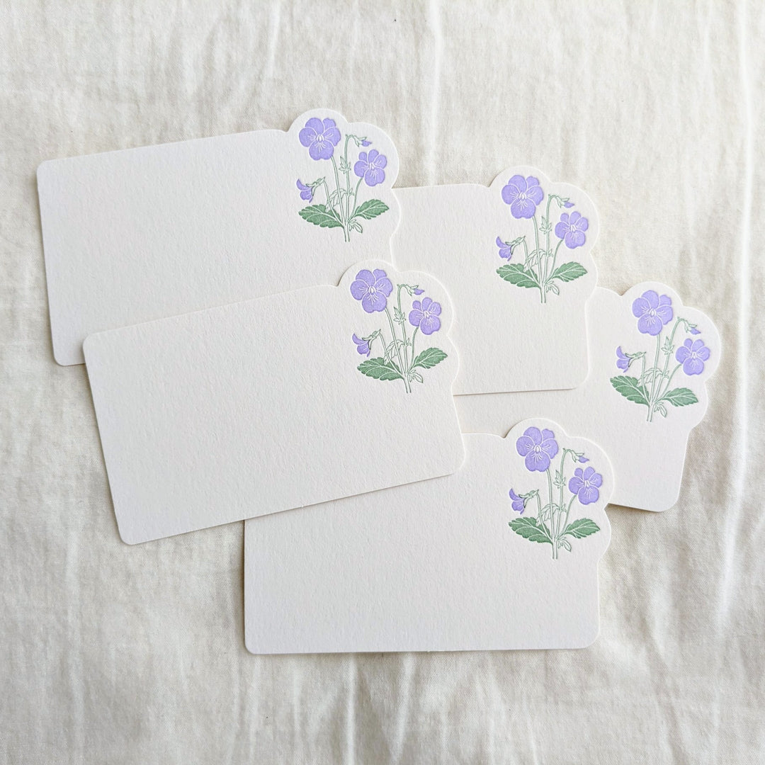 Message Card -Pansy