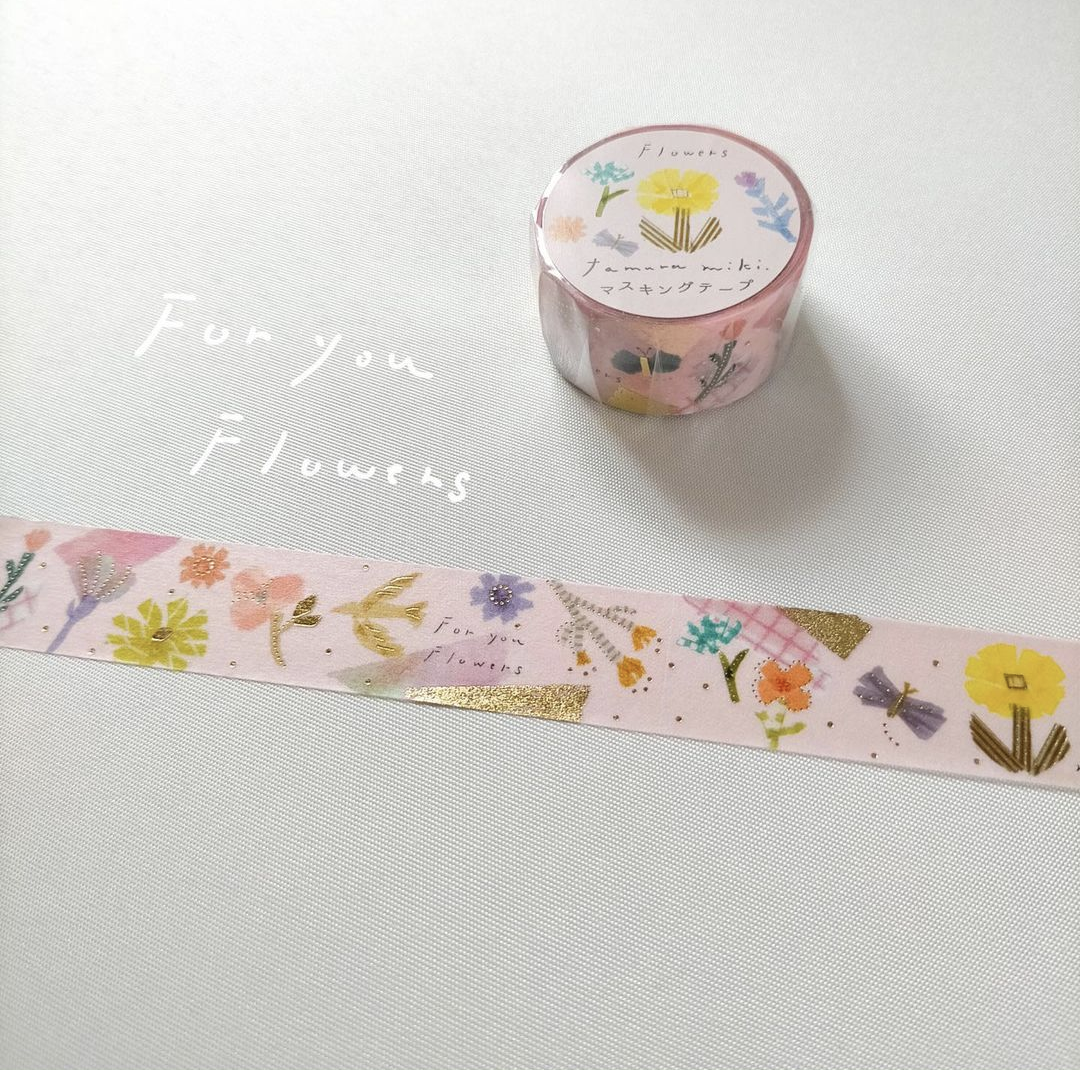 Washi Tape -Miki Tamura/Flowers