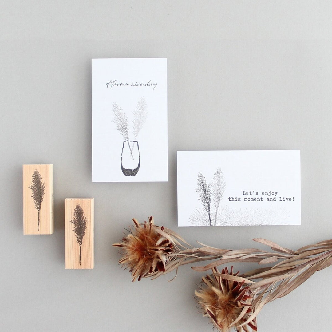 Rubber Stamp -One pampas grass