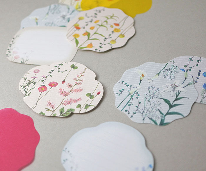 Message Cards -Colorful Flowers