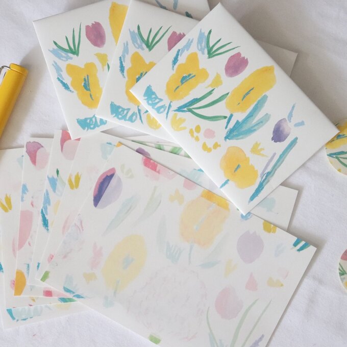 Mini Letter Set -Spring coloring