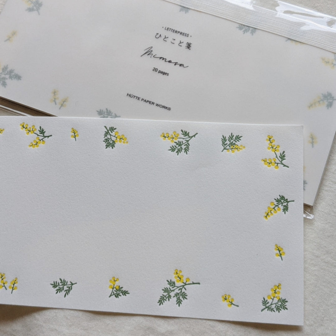 Letterpress Letter Pad -mimosa