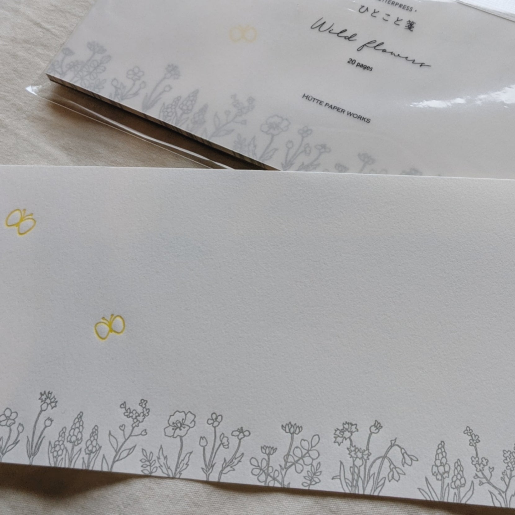 活版印刷の一筆箋(wild flowers) – PAPER SHOP JAPAN